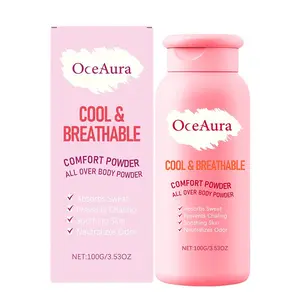 1-bottle/2-bottle Dry Refreshing Talcum Powder, Dusting Powder Body, Large Capacity Body Powder, Keeps Skin Dry and Comfortable, Suitable for Family Use, Cool and Non-Greasy