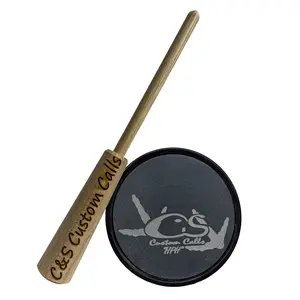 The HPH - High Pitched Hen. Slate over Glass Compact Size Turkey Hunting Pot Call