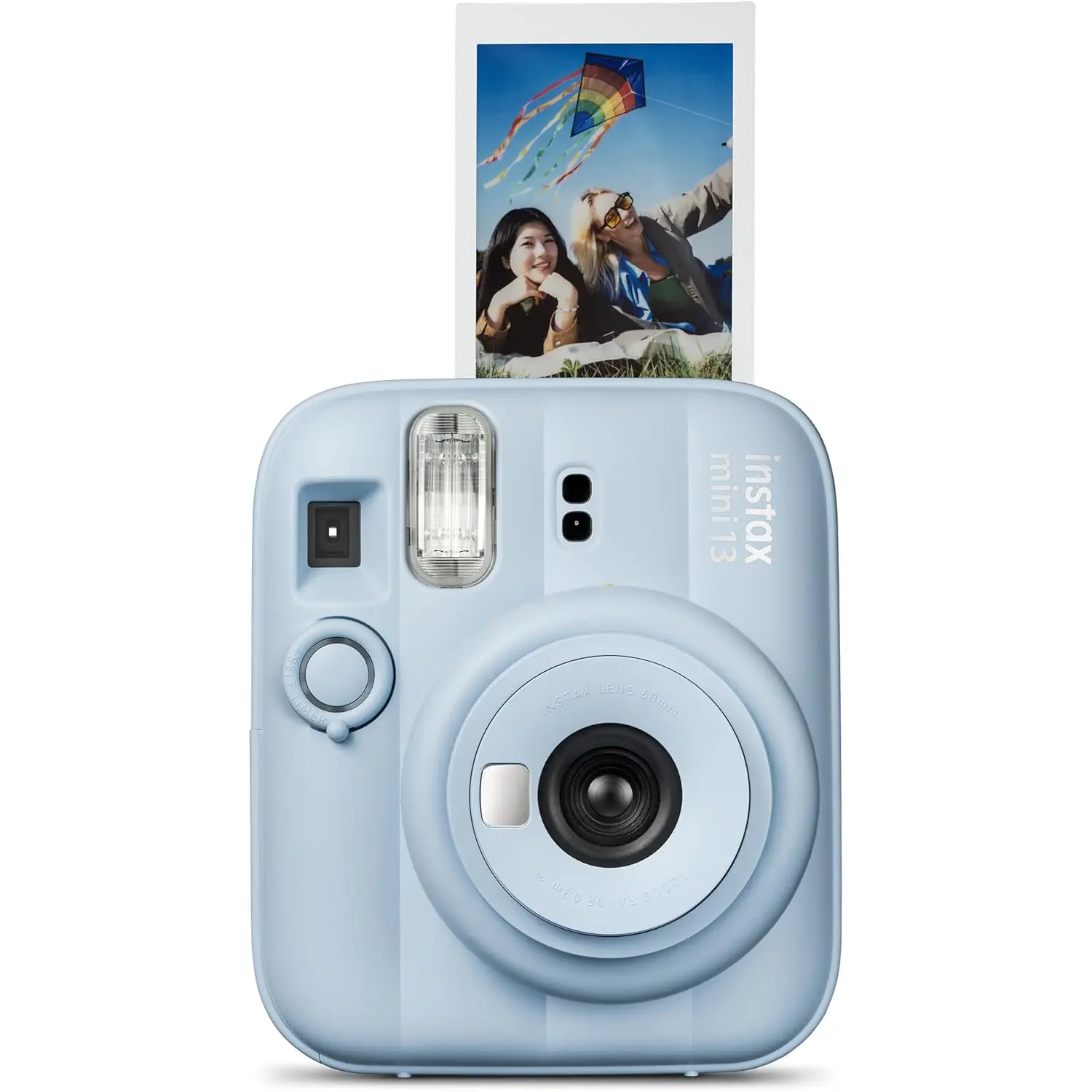 Fujifilm Instax Mini 13 Instant Film Camera - Frost Blue, Built-in Flash, High-Quality Lens, Selfie-Friendly Design, Instant Print Functionality