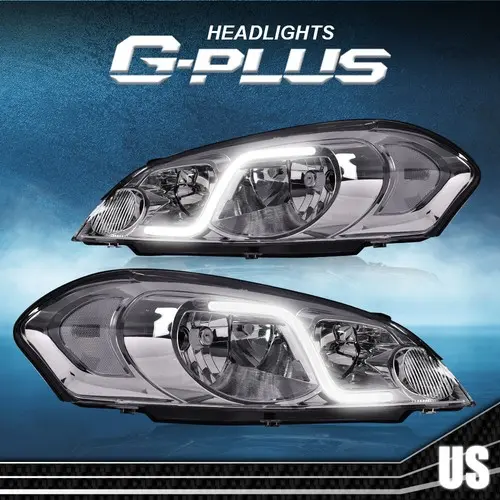 Clear lens/Chrome housing /White reflector