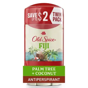 Old Spice Deodorant for Men, Antiperspirant Deodorant, Invisible Solid Stick, Fiji, 2.6 Oz (2 Pack) Procter & Gamble
