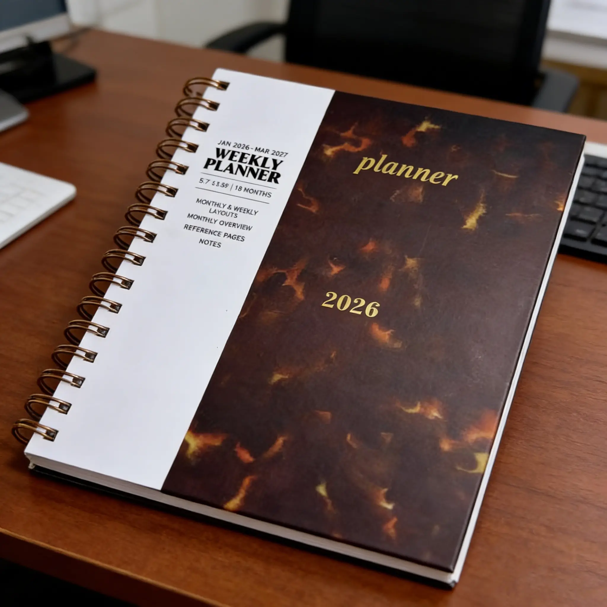 Weekly Planner Notebook, Spiral Bound Planner, 2026 New Edition, High Aesthetic, Self-Discipline Planning Book, Calendar, Productivity Planner, Schedule Planner, Perfect Gift for Friends, Weekly Planner Notepad