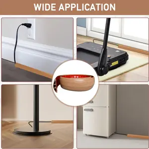 1 Pack 149.86cm/299.72cm Floor Cord Cover - Self Adhesive Cord Hider - 152.4/304.8cm Floor Cable Management Power Cord Protector - Electric Cord Covers for Offices, Gym, Exhibitions - Cable Cavity:1.19cm(W) x 0.79cm(H) - Practical Floor Cable Conceal