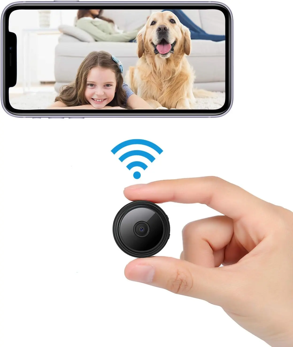 Small Camera for Spying Room Camera Secret Mini Spy Hidden House Small Nanny Cam