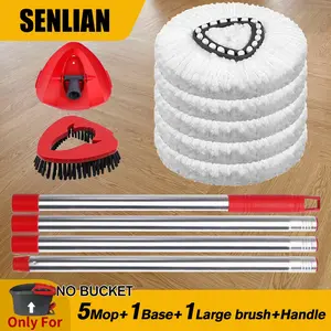 5-Pack Spin Mop Replacement Heads for O Cedar EasyWring 1-Tank System 30-58" Handle Microfiber Refills Ideal for Household Cleaning Lightweight & Absorbent