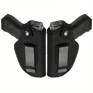 Three-piece universal 9mm holster set - Ambidextrous concealed holster, suitable for G17/27/42 models, unisex nylon reinforced version. carry pistol