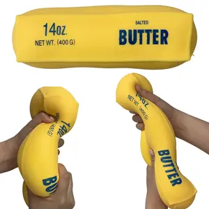XXL Butter Squish Stick Fidget Toy, Giant Super Soft Butter-Like Squishy with Flour-Filled Texture, Slow Rising Satisfying Squeeze Toy, Stretchy Sensory Desk Toy for Kids 10+ & Adults