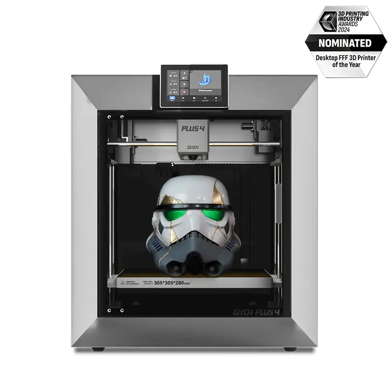 QIDI PLUS4 3D Printer – 600mm/s High-Speed Printing, 65℃ Chamber Heating, Fully Auto Leveling, 370°C Direct Extruder with Integrated Nozzle, PPS-CF Filament Support, 305*305*280mm Large Print Size