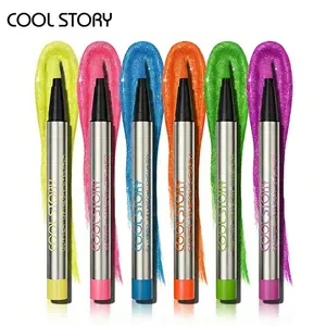 Cool Story Glitter UV Neon Eyeliner Shimmer Liquid Eyeliners Waterproof Smudge Proof Long Lasting  Eye Makeup Kit Lipliner Cosmetic