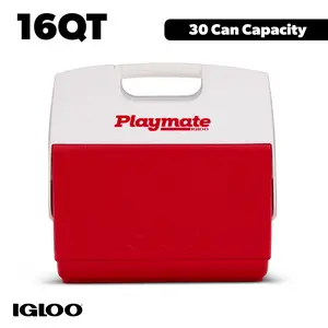 Igloo 16 QT Playmate Elite Ice Chest Cooler,30 Can Capacity, Red
