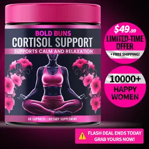 Cortisol Support for Women - Stress & Mood Support Supplement with Sensoril Ashwagandha, Magnolia Bark, L-Theanine & Phosphatidylserine - Supports Calm, Focus & Sleep Quality (60 Vegan Capsules)