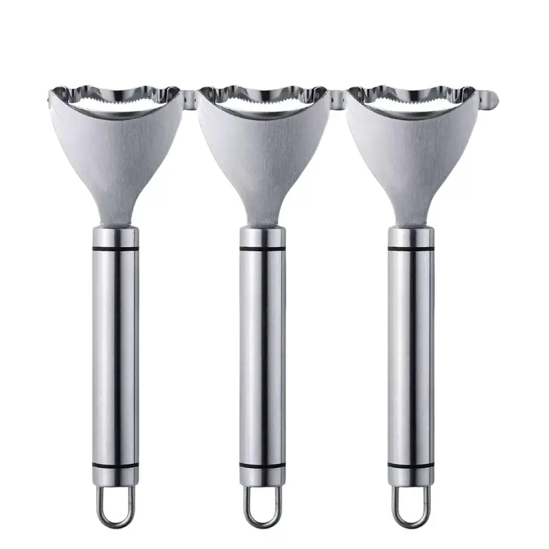 3PCS Heavy-Duty Stainless Steel Corn Kernel Remover Peelers - Sharp Labor-Saving Cob Stripper, Kitchen Vegetable Cutter, Rust-Resistant Ergonomic Grip Dishwasher-Safe Home Food Prep Utensil