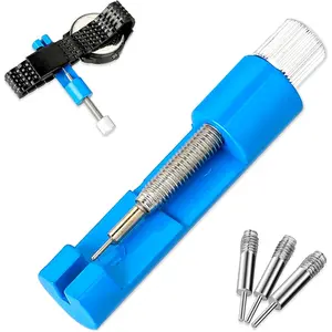 Watch Link Removal Kit, Watch Band Remover Tool Watch Spring Bar Tool Chain Link Pin Remover with 3 count Replacement Pins for Adjust Watch Bracelet Sizing Watch Strap Adjustment and Watch Repair