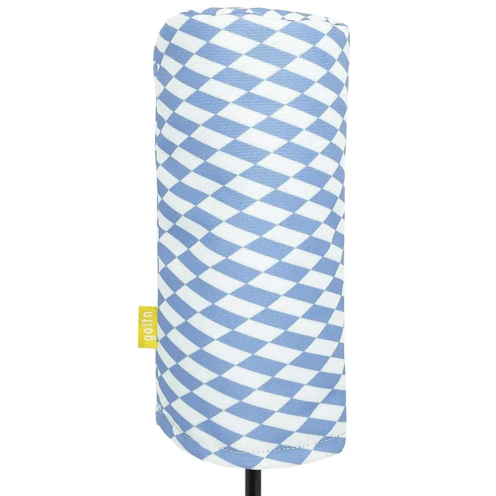 Golf Driver Headcover - Blue + White Checkered