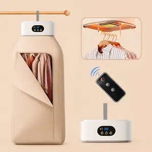 Portable Clothes Dryer, Compact Mini Quick-Drying Home Appliance with UV Light, 1-8 Hour Timer & Multifunction for Apartments and RVs