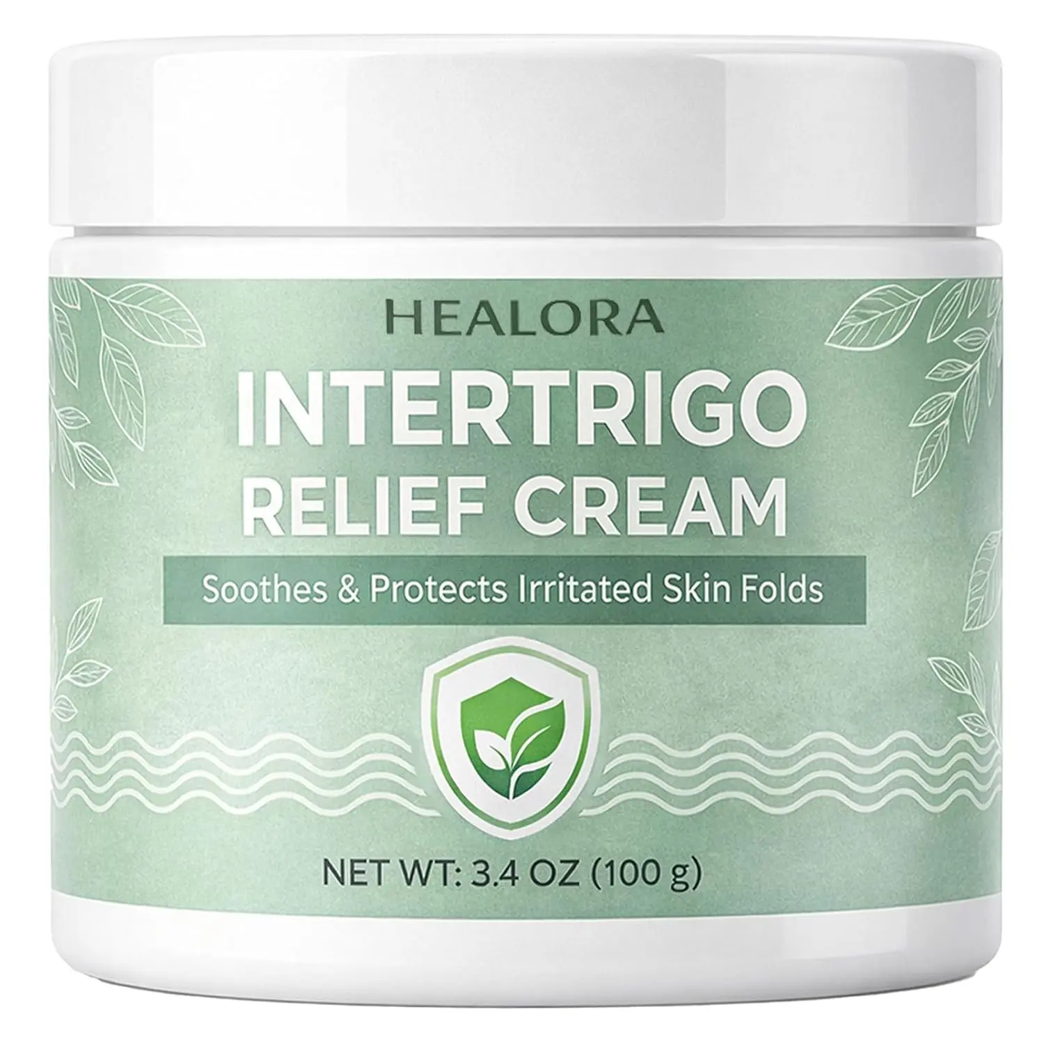 Cream - Body Care Moisturizer Cosmetic, Skin Fold Barrier for Moisture & Friction Protection, Fast-Drying Non-Greasy Formula for Targeted Areas, 3.4 oz (100 g), All