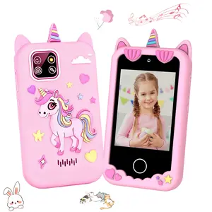 Kids Smart Phone for Boy andGirls, Christmas Birthday Gifts for Girls Age 3-10 Kids Toys Cell Phone, 2.8" Touchscreen Toddler Learning Play Toy Phone with Dual Camera, Game, Music Player