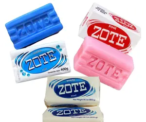 Zote Blue Pink White Laundry Bar Soap 400g Jabon Azul Blanco Rosa for Your Laundry Needs Super Fresh Odor Defense Scent Booster Reliable Solution for Daily Washing Requirements