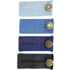 4 count,Button Extenders for Jeans,Pants Button Extender, Extenders for Pants for Women,Men,Adjustable Waistband Extender with Metal Button