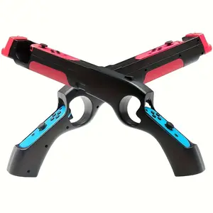(Game Controller Grip Arm Stand) 1pc Game Gun Controller Handle Grips Compatible For Nintendo Switch NS Joy-con Games Peripherals Handgrip Sense Shooting Joystick