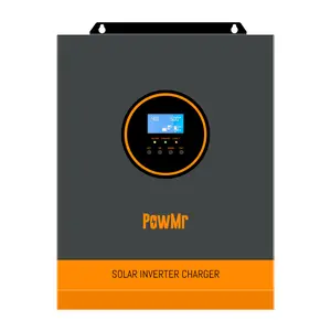 PowMr 5000W Solar Hybrid Inverter 48V to 120V, Pure Sine Wave Power Inverter 5000W Built-in 80A MPPT Controller, Max.PV Input 5500W,500V,22A, Work with 48V Lead Acid and Lithium Batteries