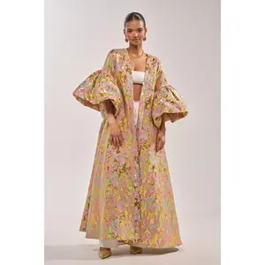 LEMON DROP BROCADE DUSTER