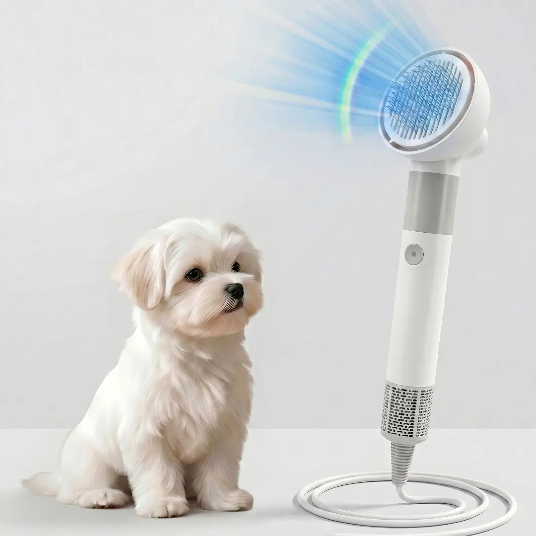 2-in-1 Dog Blow Dryer for Dogs & Cats 1100W Pet Hair Dryer with Adjustable Speed & Temp Gentle on Fur Dog Dryer for Pet Grooming
