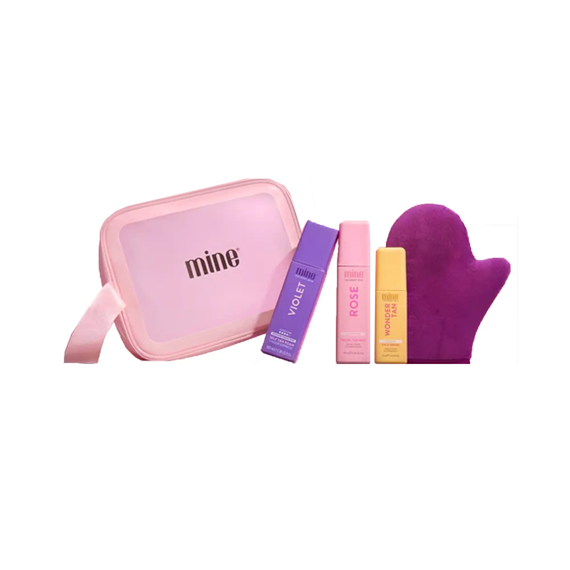 MineTan Perfect Bronze Self Tanning Kit, 5-Piece Facial & Body Care Set with Hyaluronic Acid for Daily Skin Therapy & an Illuminating Glow