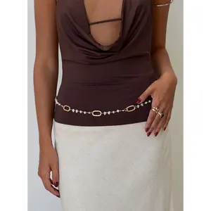 Believe It Chain Belt Gold