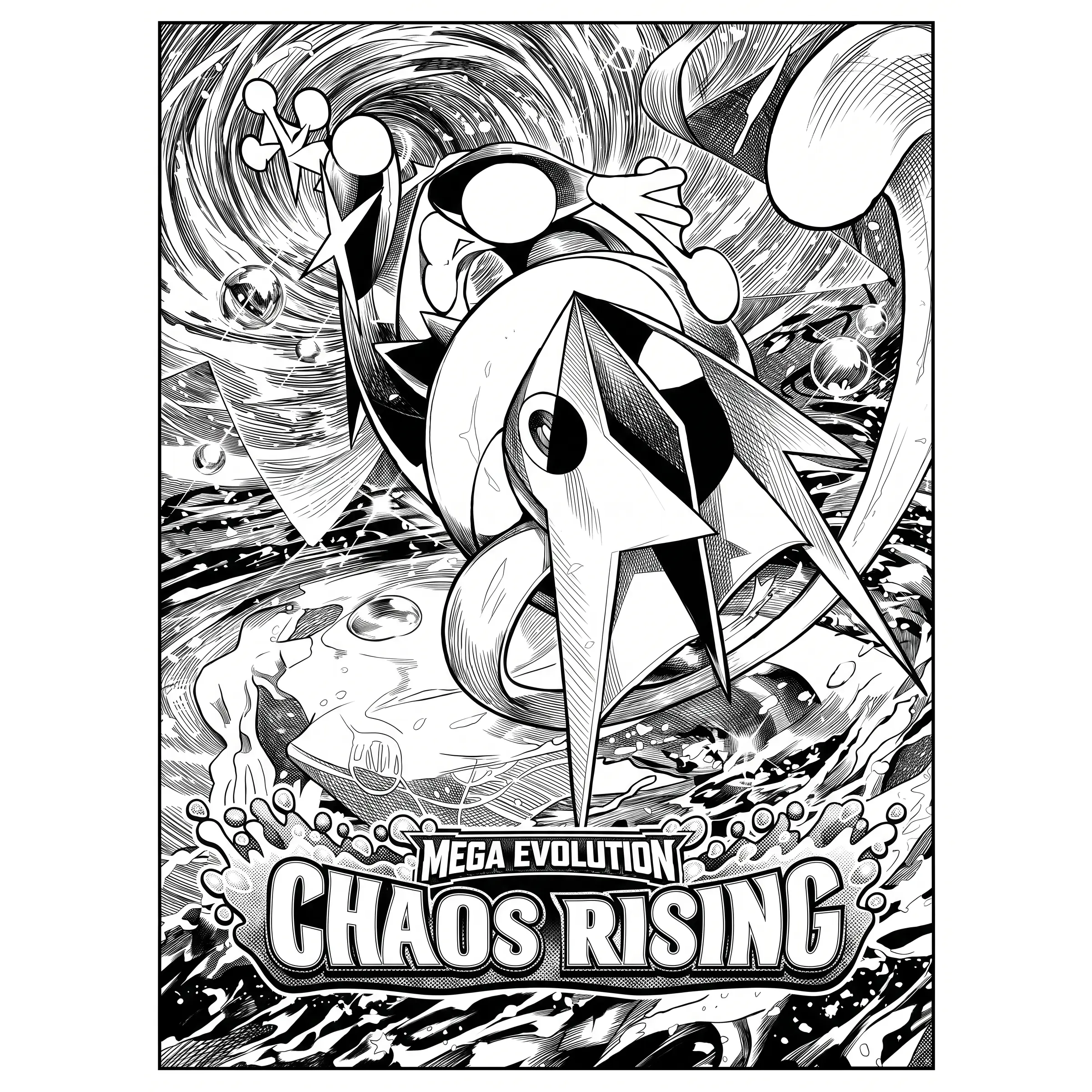 Mega Evolution Chaos Rising | Engraved Binder Design