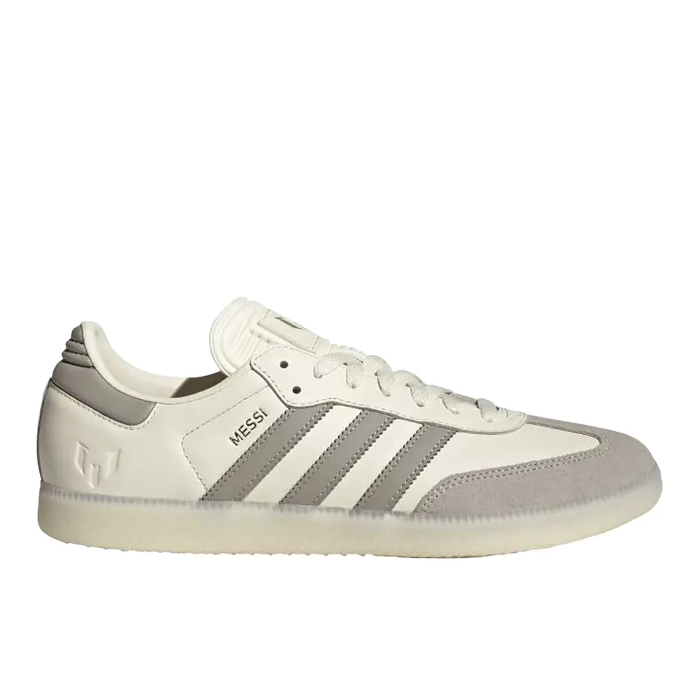 adidas Mens Samba Messi Indoor Soccer Cleats  - Grey, Off White