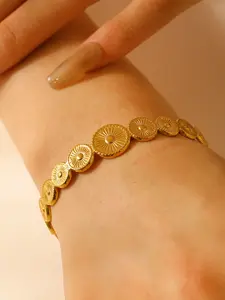 Stylish Simple Design Stainless Steel Adjustable Open Bangle Bracelet for Women, Perfect Gift for Any Occasion, Casual Daily Wear Jewelry