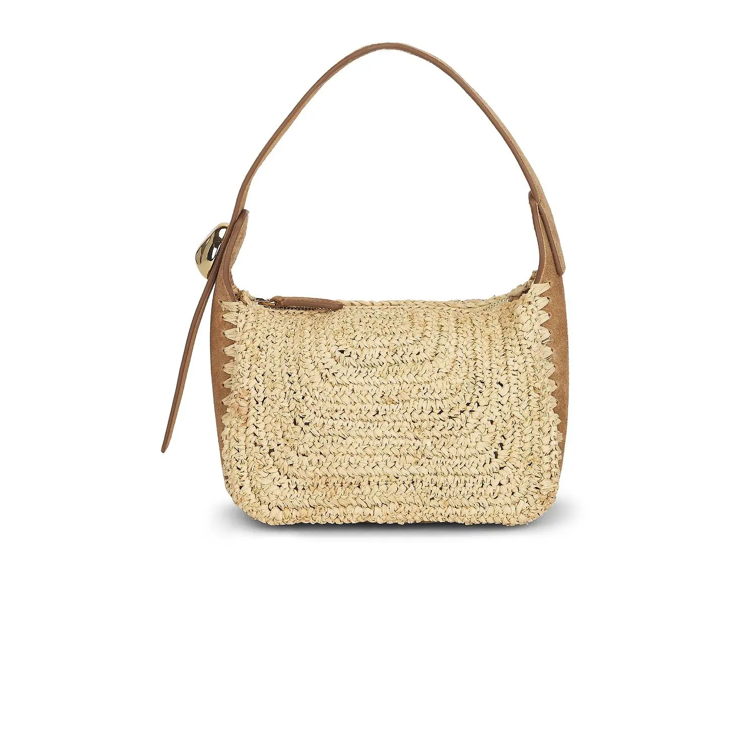 Madewell Organic Drop Handheld Bag in Aged Cognac Multi