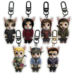 Video Game Kitty Keychains 2.5 inch size