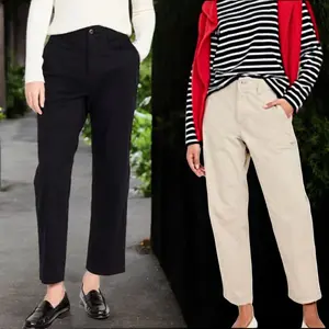 Old Navy High-Waisted OGC Chino Pants for Women - SZ L - Black or Tan