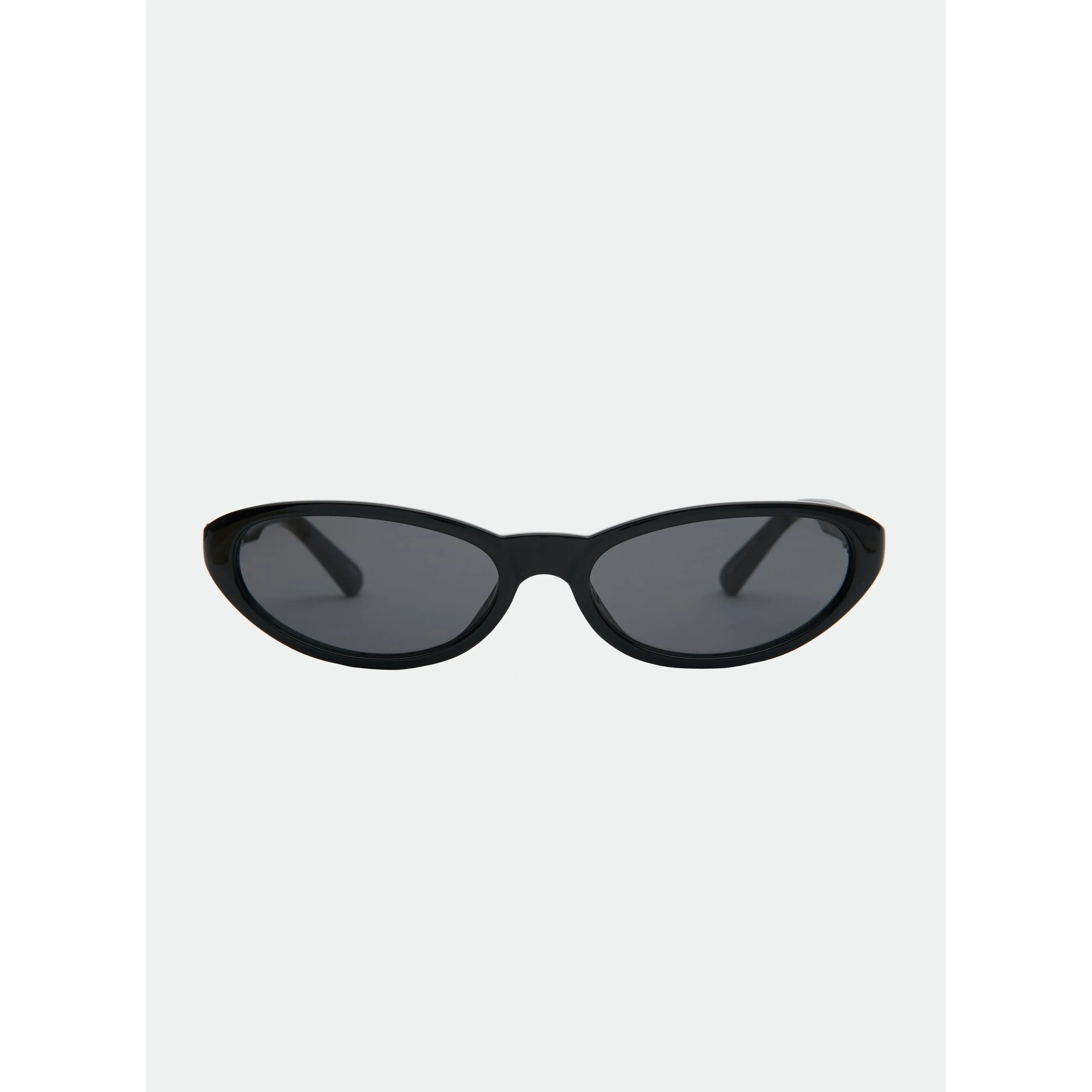 OTRA Kenny Black Cat-Eye Sunglasses - Smoke Tinted Lenses, 100% UV Protection, Trending Glasses Frames, Vegan Pouch, Black Smoke