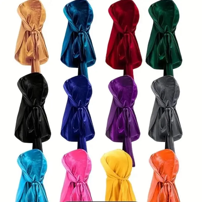 Velvet Durags - Multiple Colors Available for Stylish Headwear