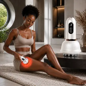 Lymphatic Drainage Vibrating Massager Tool for Muscle Relaxation in Legs, Arms, and Abdomen