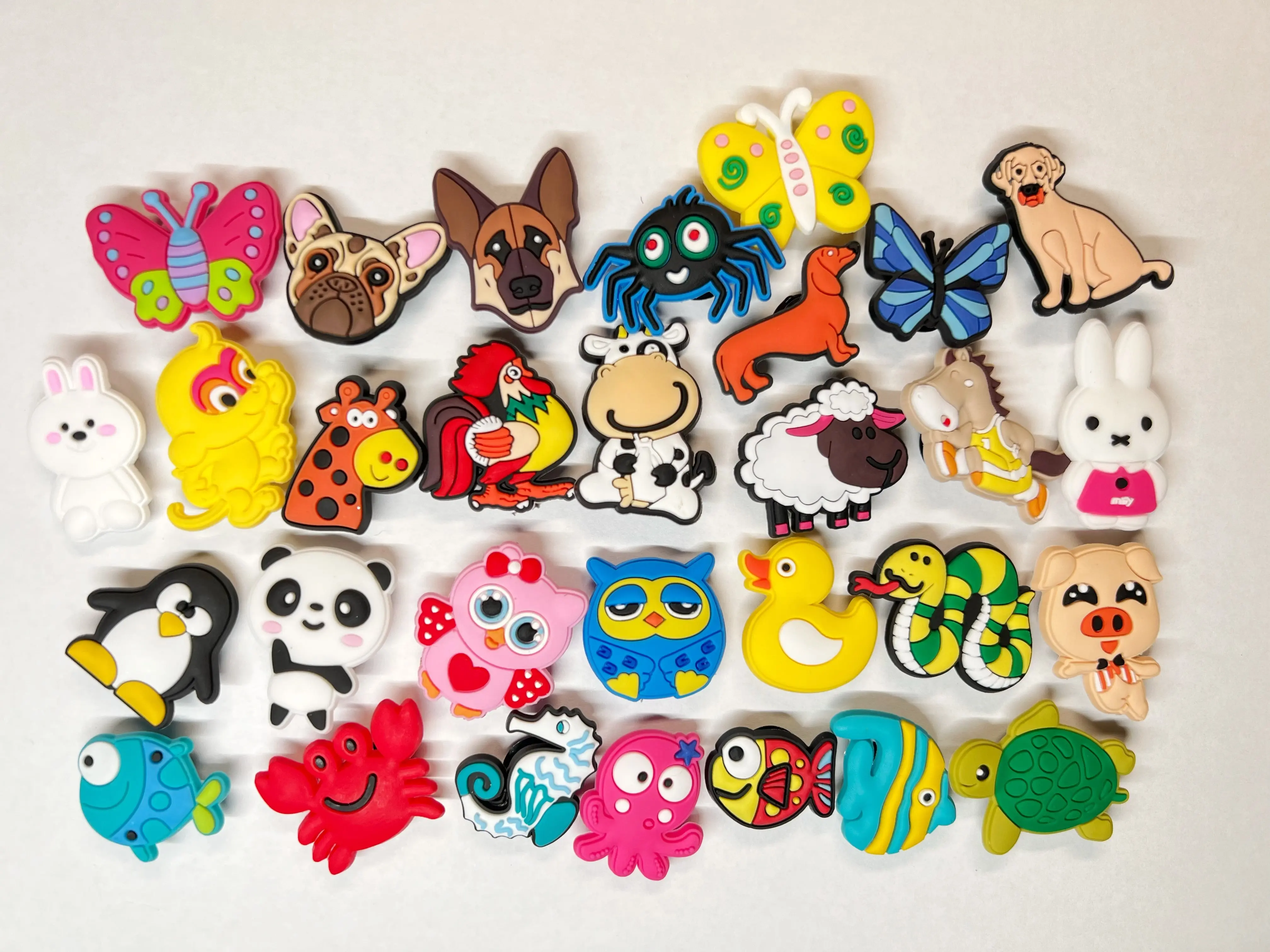 Cute Animal Pets Farm Panda Turtle Crab Aquarium Zoo Animal and more Shoe Charms Julies Decal