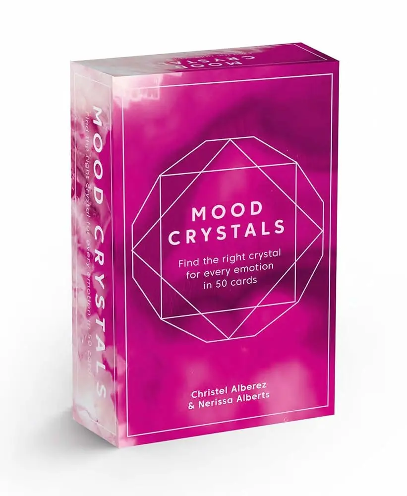 Mood Crystals Themed Card Game Deck - 50-Card Guide for Crystal Selection, Mood Enhancement, Emotion-Stone Matching, Card Deck