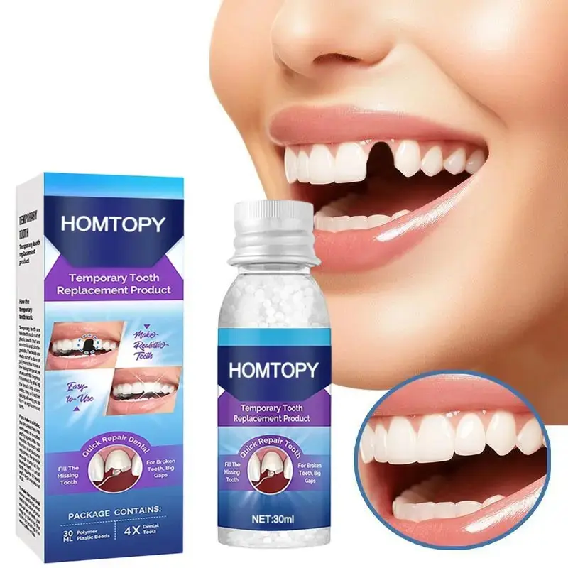 Malleable Dental Gel, Temporarily Repairing Missing Or Damaged Teeth, Comfortable And Natural To Wear, Portable And Easy To Operate, Easily Achieving A Natural Smile, Oral Care Denture Replacement Solution.