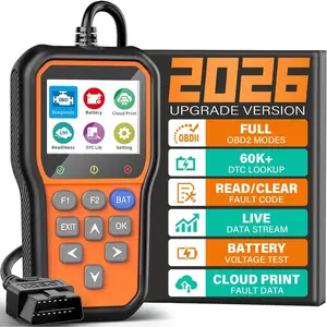 YM319 OBD2 Scanner Diagnostic Tool with  Tester, Check Engine Fault Code Reader with Live Data, Cloud Printing, DTC Lookup, Freeze Frame, Scan Tool for  OBDII Protocol  Since 1996