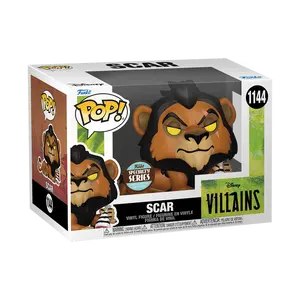 Funko Pop! The Lion King - Scar #1144 Exclusive (Sticker may vary) Collectible Pop Vinyl Figure