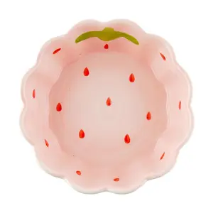 KAWASIMAYA Strawberry Series Salad Bowl 6"
