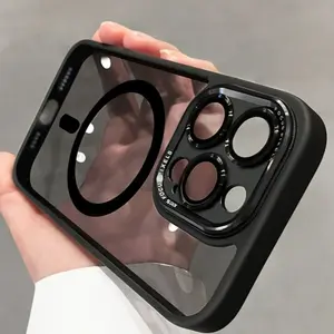 Black transparent iPhone case, TPU material anti fall protective case,compatible with iPhone 16 15 14 13 12 11 Pro Max Plus Max