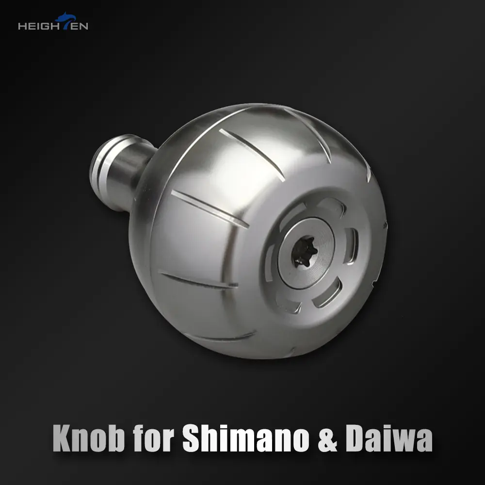 HEIGHTEN Aluminum Reel Power Knob38mm/42mm Compatible for Shimano Daiwa Spinning & Baitcasting Reel Fits 5mm Diameter Crank Arm Shaft