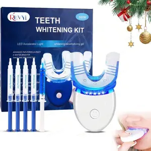 LED Teeth Brightening Kit, 1 Box Teeth Brightening Machine & 5 Counts Teeth Brightening Gel, Oral Care Product for Men & Women