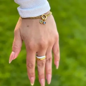Bracelet with birth month stone pendants