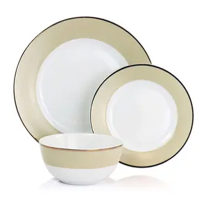 Marth Stewart 12 pc Fine Ceramic Dinnerware Set