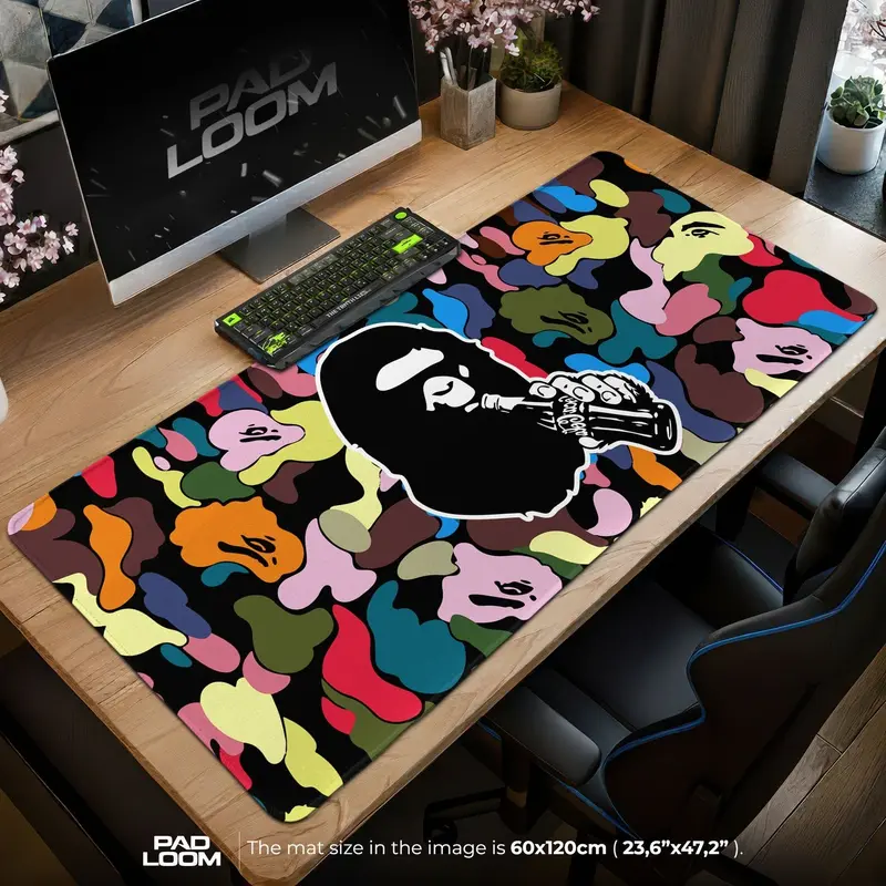 Gothic Castle Vampire Cybersigilism Desk Mat, Anime Mouse Pad